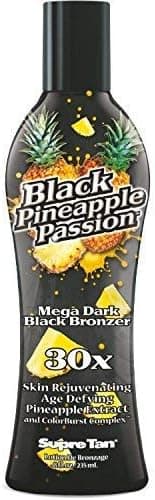 Supre Tan Black Pineapple Passion Mega Dark 30X Black Bronzer Tanning Lotion - 8 oz.