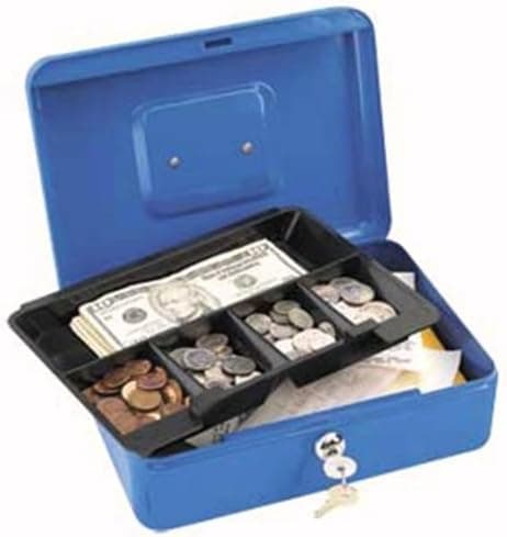 Master Lock 7112D Locking Cash Box with 5-Compartment Tray