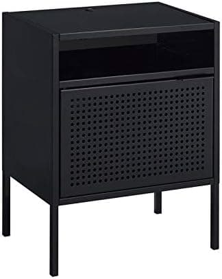Picket House Furnishings Gemma Nightstand with USB Port in Black