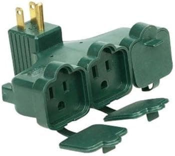 First Alert Outdoor Triple Tap Outlet Adapter