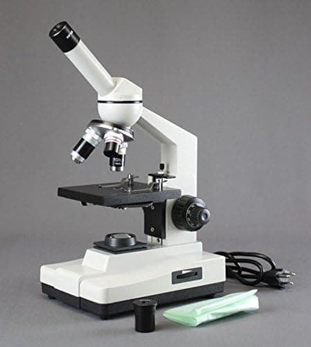 Vision Scientific VME0007-LD Monocular Brightfield Microscope, 40x–400x Magnification, 0.65 N.A. Condenser, LED Illumination with Intensity Control, Coaxial Coarse and Fine Focus,110V