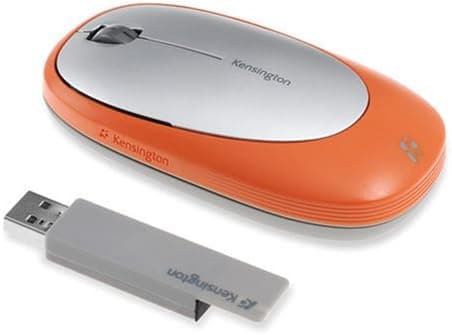 Kensington Ci75m Wireless Notebook Mouse in Orange and Silver K72288US