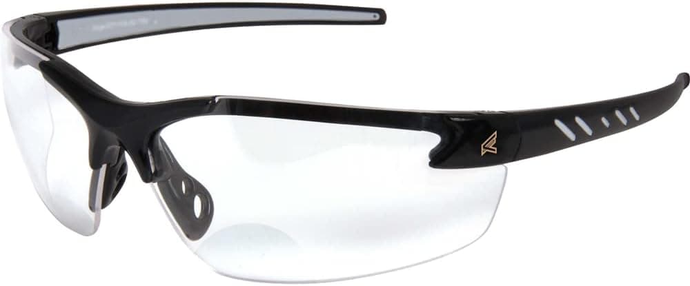 EDGE Eyewear DZ111-1.5 Zorge Magnifier with Black with Clear Lens 1.5 Magnification