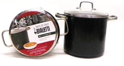 Bialetti Taste of Italy Stock Pot with Glass Lid, 8-Quart