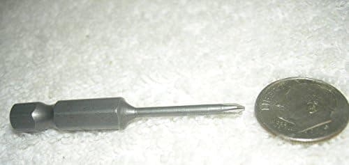 10x Lot PH000 Phillips Head Micro/Mini Screwdriver 1/4" Hex Drive Bits 7/8" Long Recessed