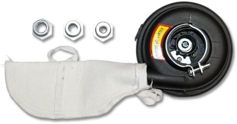 5" Hook & Loop Dual Action 8-Hole Sanding Dust Shroud Attachment for 4" to 5" Angle Grinders