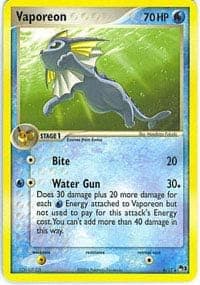 Vaporeon - 6 - Rare - Holo - POP Series Promos 3