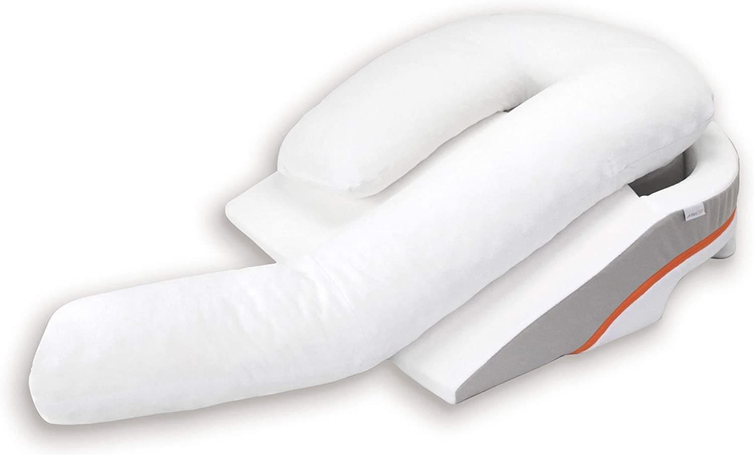 MedCline Acid Reflux and GERD Relief Bed Wedge and Body Pillow System, Size Medium, Medical Grade and Clinically Proven Results, Removable Cover
