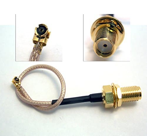Embedded Works SMA Female with 100mm (4 inches) RG178 Cable + IPEX-MHF(U.FL) Connector