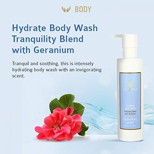 Hylunia Hydrate Body Wash - Tranquility Blend With Geranium 8.5 oz