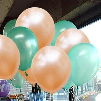 Neo LOONS® 10" Pearl Mint Green & Coral Premium Latex Balloons - Great for Kids, Adult Birthdays, Weddings, Receptions, Baby Showers, Water Fights, or Any Celebration, Pack of 20