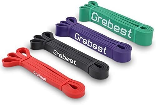 Grebest Heavy Duty Resistance Band, Pull UP Assist Bands Workout Resistance Bands for Body Stretching Powerlifting Mobility Single Band or Set