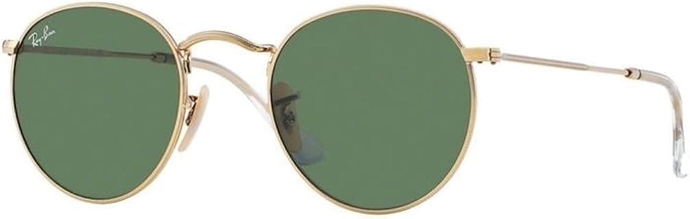 Ray-Ban RB3447 ROUND METAL Sunglasses For Men For Women + BUNDLE with Designer iWear Complimentary Eyewear Care Kit