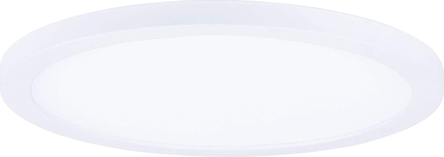 Maxim 57710WTWT Wafer Energy Star JA8 & ADA Compliant Acrylic 5" Round Outdoor Low Profile LED Wall/Flush Mount, 1-Light 10 Watt, 3000K, White