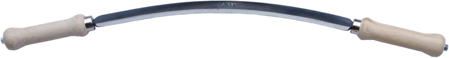 Muller Drawknife Straight Handles Longer, 16-1/2" Convex Curved Blade is Great for debarking, etc, Bark Draw Knife Made in Austria 2092,020