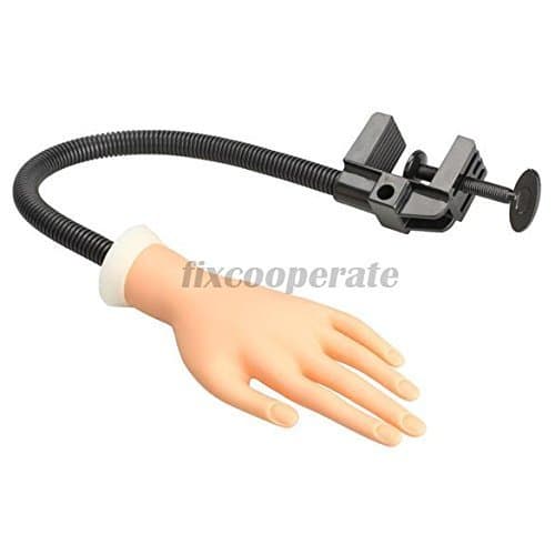 Smile Practical Soft Nail Practice Training Hand Tool with Flexible Holder Stand