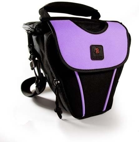 Tuff-Luv 'ZipNGo' holster / telescopic style / Top-loader case & Lens cloth for digital SLR camera in size: 2 / color: Purple / compatible with / compatible with (Panasonic Lumix FZ50 / L1 / FZ18 / L10KEB-K / FZ8 / DMC-GH1 / FZ38 / GF1 / DMC-G2 / DMC-G10 / FZ100 / FZ45 / LX5 / DMC-GF2 / DMC-GH2 / GH3 / G3 G5 G3 / G3TWIN-2012 / GX1 GF5 / FZ48 / FZ150 / GH1)