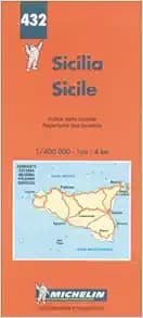 Michelin Sicily Map No. 432 (Michelin Maps & Atlases)