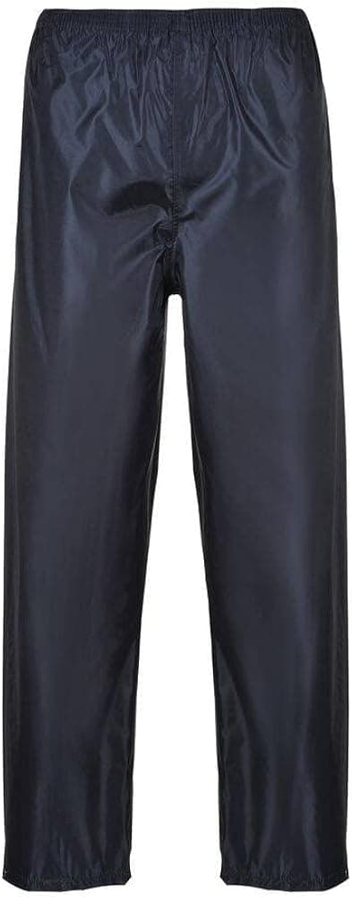 Portwest Workwear Mens Portwest Rain Trousers Navy XSmall