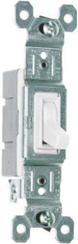Legrand-Pass & Seymour 660WGCP Trademaster Single Pole Switch, White, 10-Pack