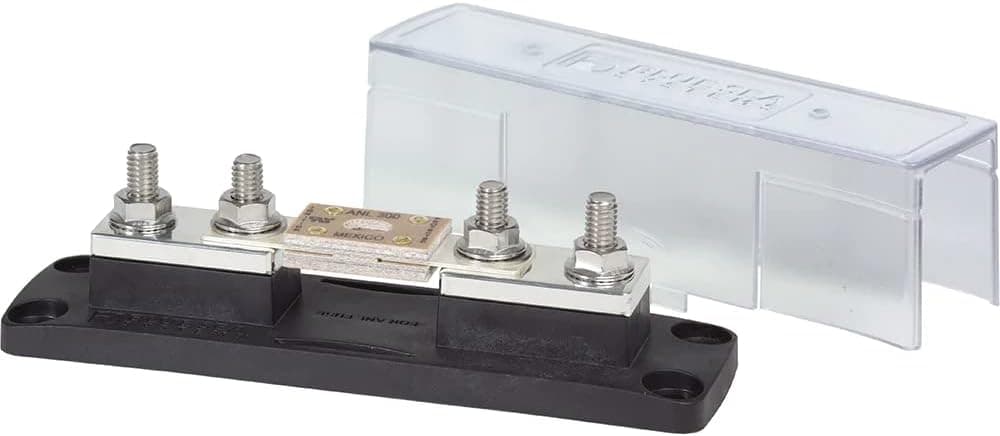 Blue Sea Systems 5503 ANL 35A to 750A Fuse Block with Insulating Cover, 7.0'' x 2.0''