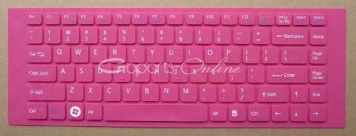 Crimson Keyboard Cover/Skin Protector for Sony VAIO series laptop.