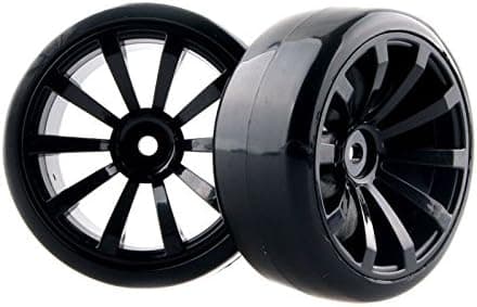 Hobbypower Rc Hard Tires Tyre Plastic Wheel Rim HSP HPI 1:10 On-Road Drift Car(Pack of 4 Pcs)