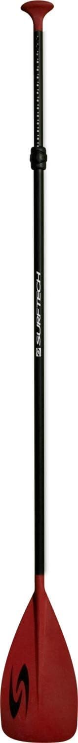 Surftech Adjustable length Venture Aluminum SUP Stand Up Paddleboard Paddle (Red/Black,Adjustable)