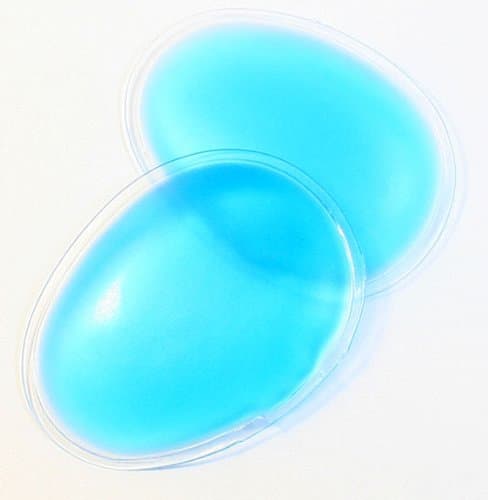 Zink Color Spa Use Blue Eye Gel Pad Hot/Cold Mask 2 1/2" 1 Pair