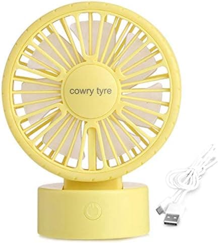 OrgMemory Mini USB Desktop Fan (Yellow)