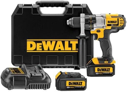 Dewalt DCD980M2R 20V MAX Cordless Lithium-Ion 1/2 in. Premium 3-Speed Drill Driver Kit with 4.0 Ah Batteries (Renewed)