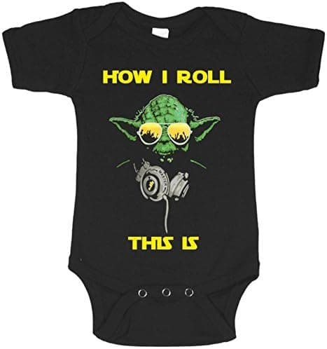 Star Wars Yoda DJ This is How I roll Baby Shirt (12-18 Months)