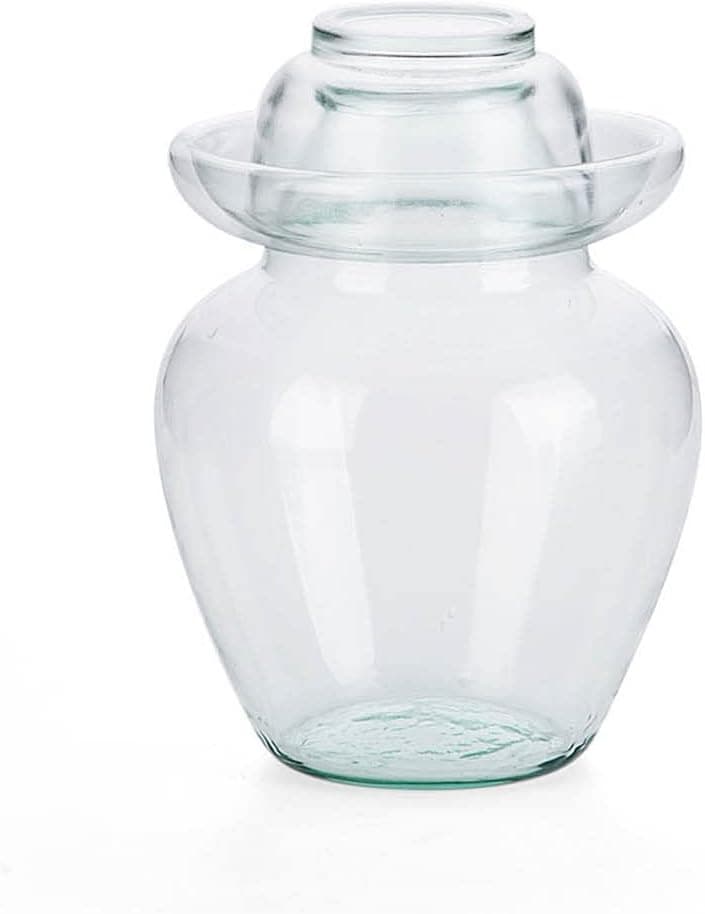 Pickle Jar Glass Fermenting Jars Airlocks for Fermenting 2.5 Liters/85 oz With Lid Chinese Pickle Jar Kitchen Kimchi Jar for Vegetables Fruits Fermentation Crock