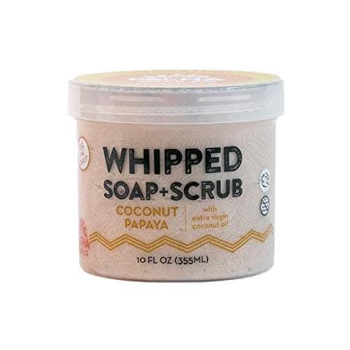Pacha Soap Co. Whipped Soap + Scrub Body Wash - Coconut Papaya - Luxurious Body Wash and Scrub for a Nourishing & Relaxing Head to Toe Cleanse - SINGLE PACK