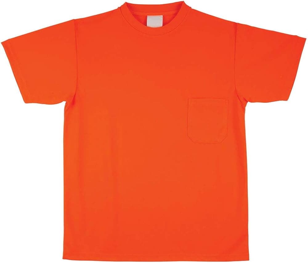 SAFEGEAR Safety T-Shirt - Size Large - Breathable, Moisture Wicking Polyester - Orange, High Visibility Shirt for Men or Women - J. J. Keller & Associates