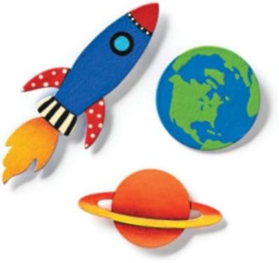 Embellish Your Story Space Magnets - Set of 3 Assorted - Embellish Your Story Roeda 17475-EMB