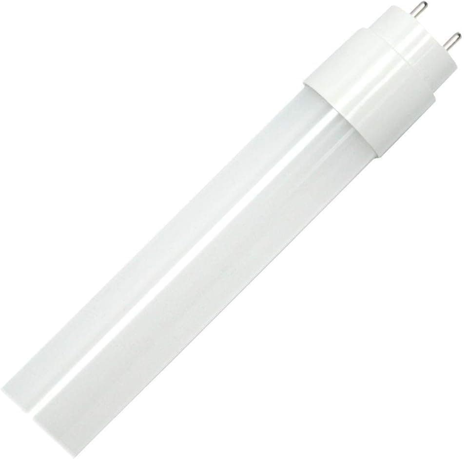 SYLVANIA 4ft T8 LED Non-Dimmable Ballast-Free Linear Light Bulb, 32W=17W Efficient, 2200 Lumens, 4100K, Frosted Tube - 25 Pack (75026)