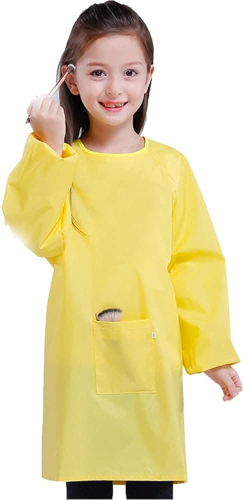 VIFINE Kids Waterproof Artist Painting Apron, Children's Art Smock, Long Sleeve Children Apron
