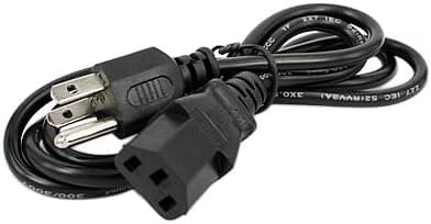 HDE 3ft 20 AWG AC Replacement Cable for Monitors Computers Printers and Other Devices