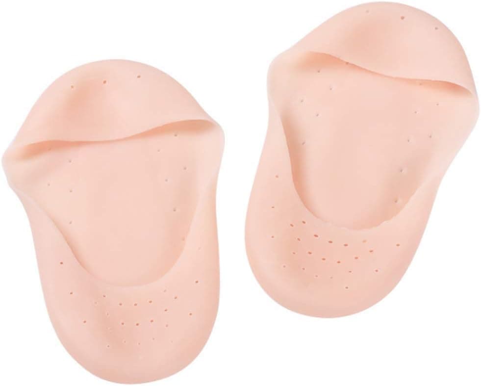 Silicone Socks Full Length for Foot and Heel 4 Pairs (Large (24cm*14cm))