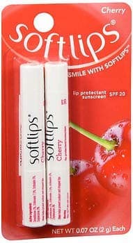 Softlips Lip Protectant/Sunscreen SPF 20 Cherry (Pack of 4)