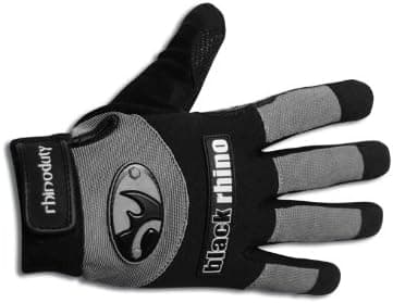 Black Rhino 00536 Rhinoduty Grey Work Gloves, Xlarge