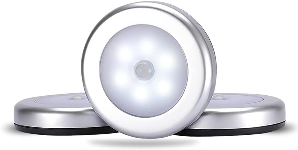 Tepreswes Motion Sensor Light Indoor, Closet Lights, Stick-Anywhere Cordless Battery-Powered LED Night Light, Step Lights, Motion Activated Light for Cabinet, Stair, Bathroom, Closet, Hallway, Path