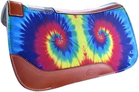 Showman Pony 24" x 24" Tie-Dye Print Felt Saddle Pad