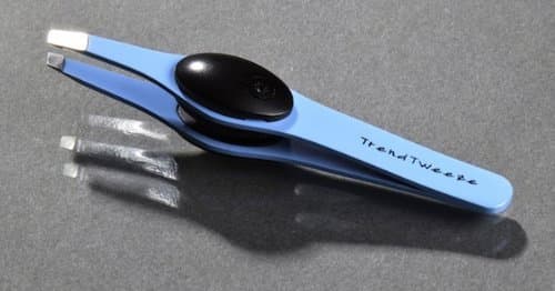 Trend Tweeze LED Lighted Tweezer Blue Stainless Steel G3 LED Lighted Precision Tweezer "Blue" + Storage Tube + Replacement Light Battery