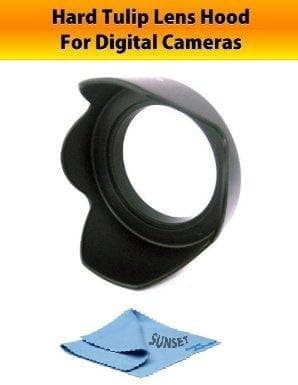 67mm Hard Tulip Lens Hood for Nikon 18-105mm f/3.5-5.6G ED VR AF-S DX Nikkor Pro Digital includes Cleaning Cloth