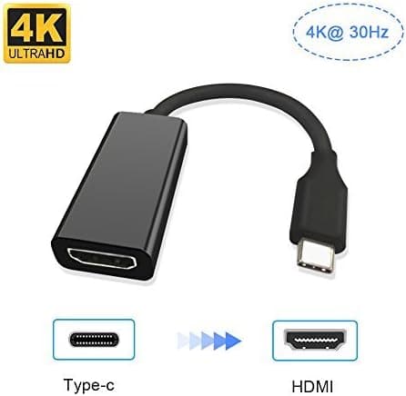 USB Type C to HDMI Cable 4K 30Hz if-link USB 3.1 C Converter line Display/Projector/HDTV Compatible with MacBook/Chromebook,Samsung Galaxy Note 8 / S8 / S8 Plus iMac, Dell (Black)