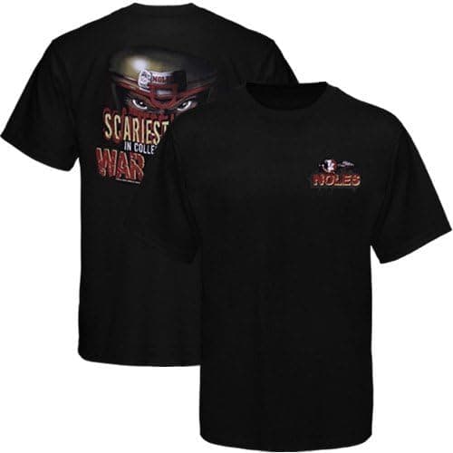 NCAA Florida State Seminoles (FSU) Black Scariest Words in Football T-shirt