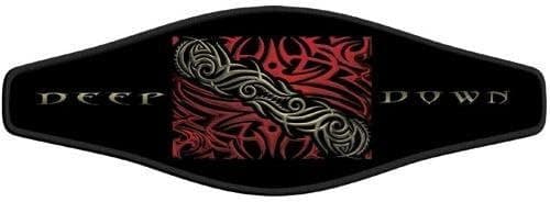 New Comfortable Neoprene Strap Wrapper for Your Scuba Diving & Snorkeling Mask - Tribal Dive Flag (Deep Down)