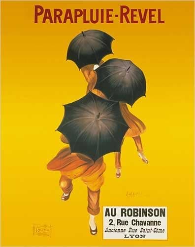 EuroGraphics Parapluie-Revel by Leonetto Cappiello People with Umbrellas Print Poster (16 x 20)